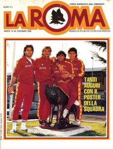 LaRoma, dicembre 1988, n. 56, copertina Cesena-Roma 1988-89