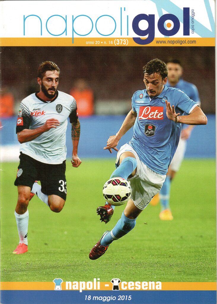 Napoli gol 18 maggio 2015, n. 16, copertina Napoli-Cesena 2014-15 Renzetti