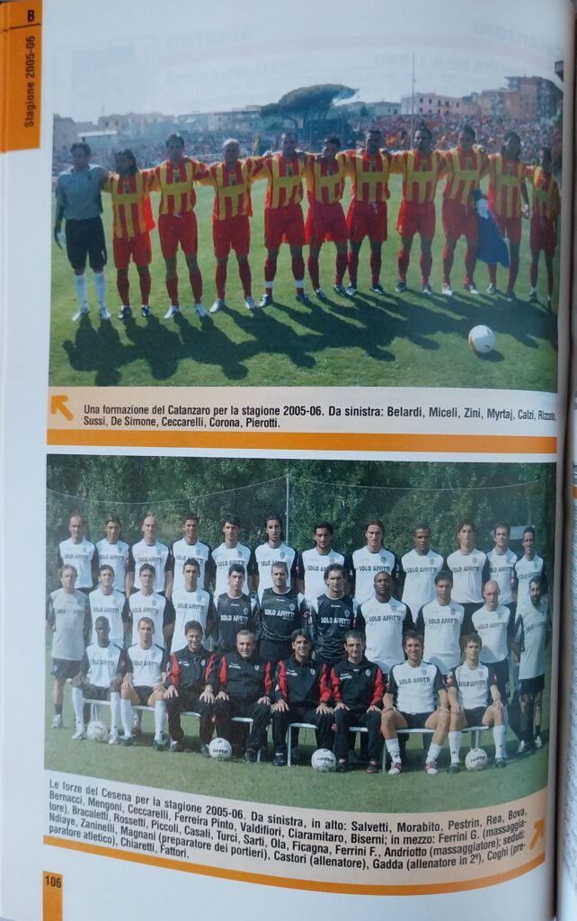 Panini Almanacco del calcio 2006, p. 106, presentazione Cesena 2005-06