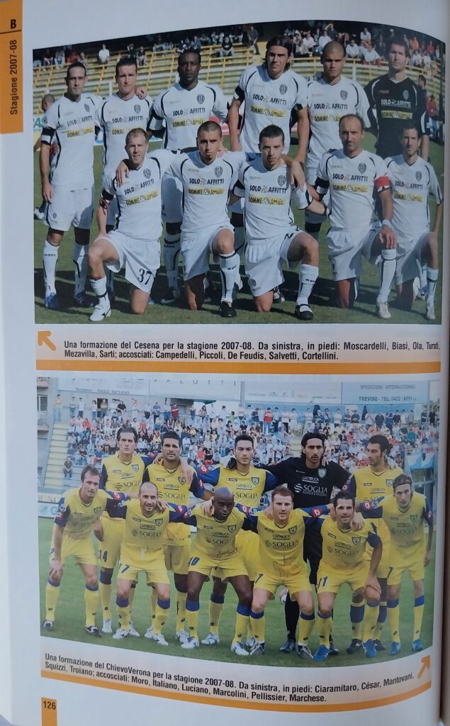 Panini Almanacco del calcio 2008, p. 126, presentazione Cesena 2007-08