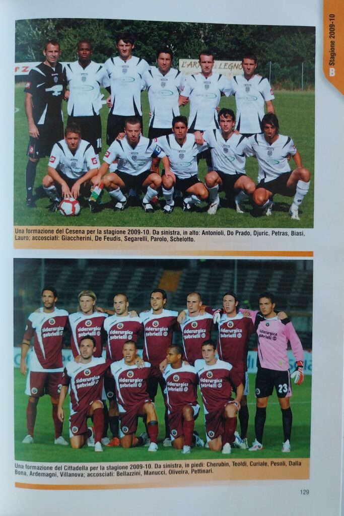 Panini Almanacco del calcio 2010, p. 129, presentazione Cesena 2009-10