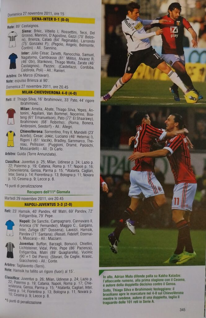 Panini Almanacco illustrato del calcio 2013, Cesena-Genoa 2011-12 Mutu