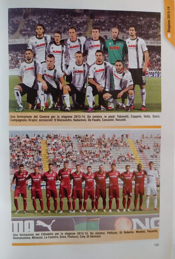 Panini Almanacco illustrato del calcio 2014, p. 133, presentazione Cesena 2013-14