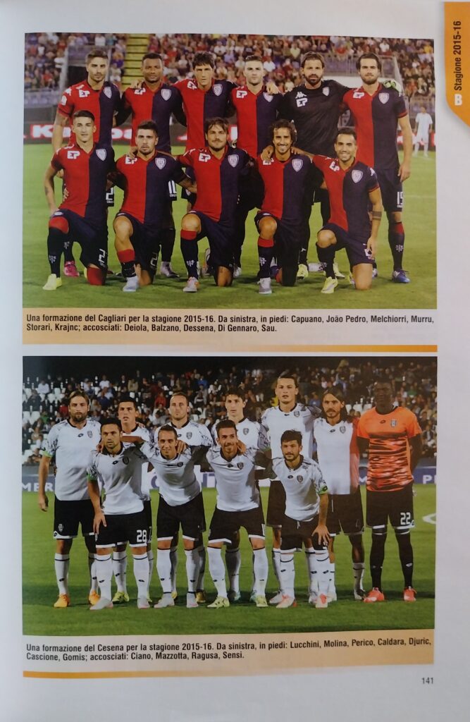 Panini Almanacco illustrato del calcio 2016, p. 141, presentazione Cesena 2015-16