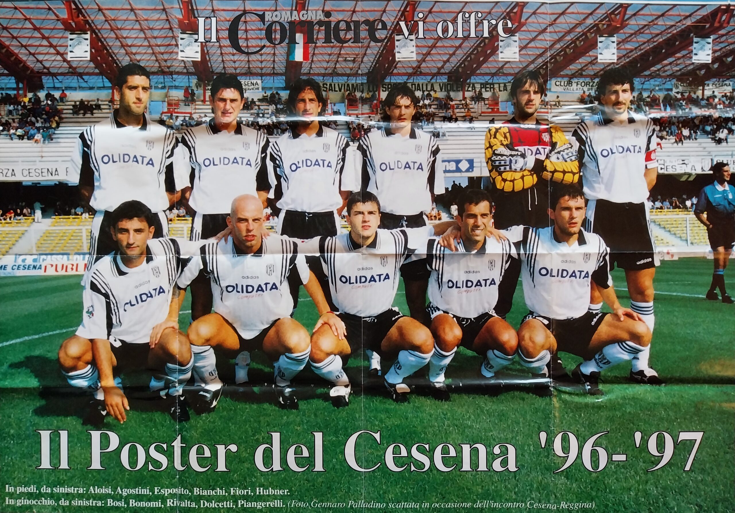 Poster Corriere Romagna Cesena 1996-97 formazione