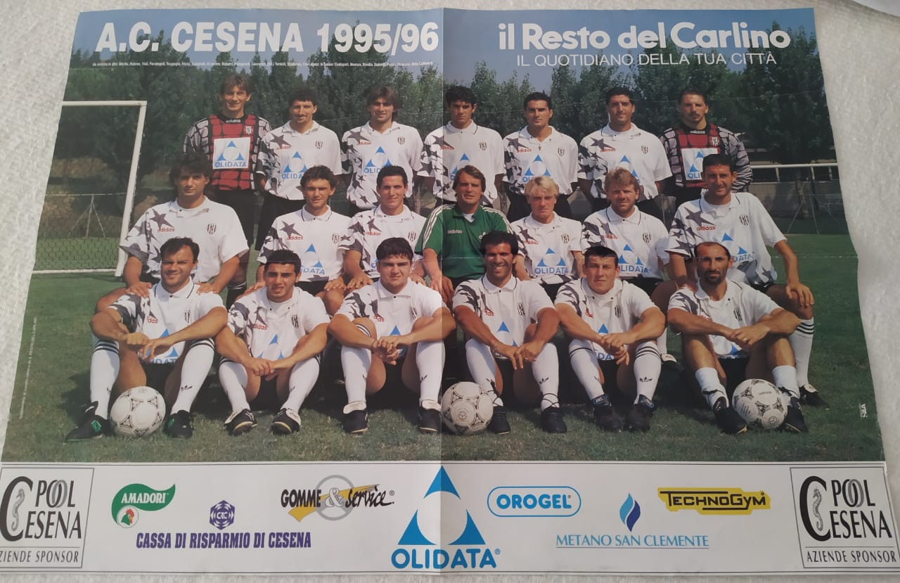 Poster rosa Cesena 1995-96 Il Resto del Carlino