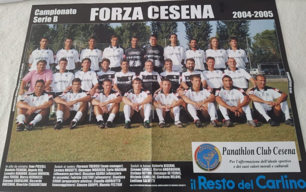 Poster rosa Cesena 2004-05 Il Resto del Carlino