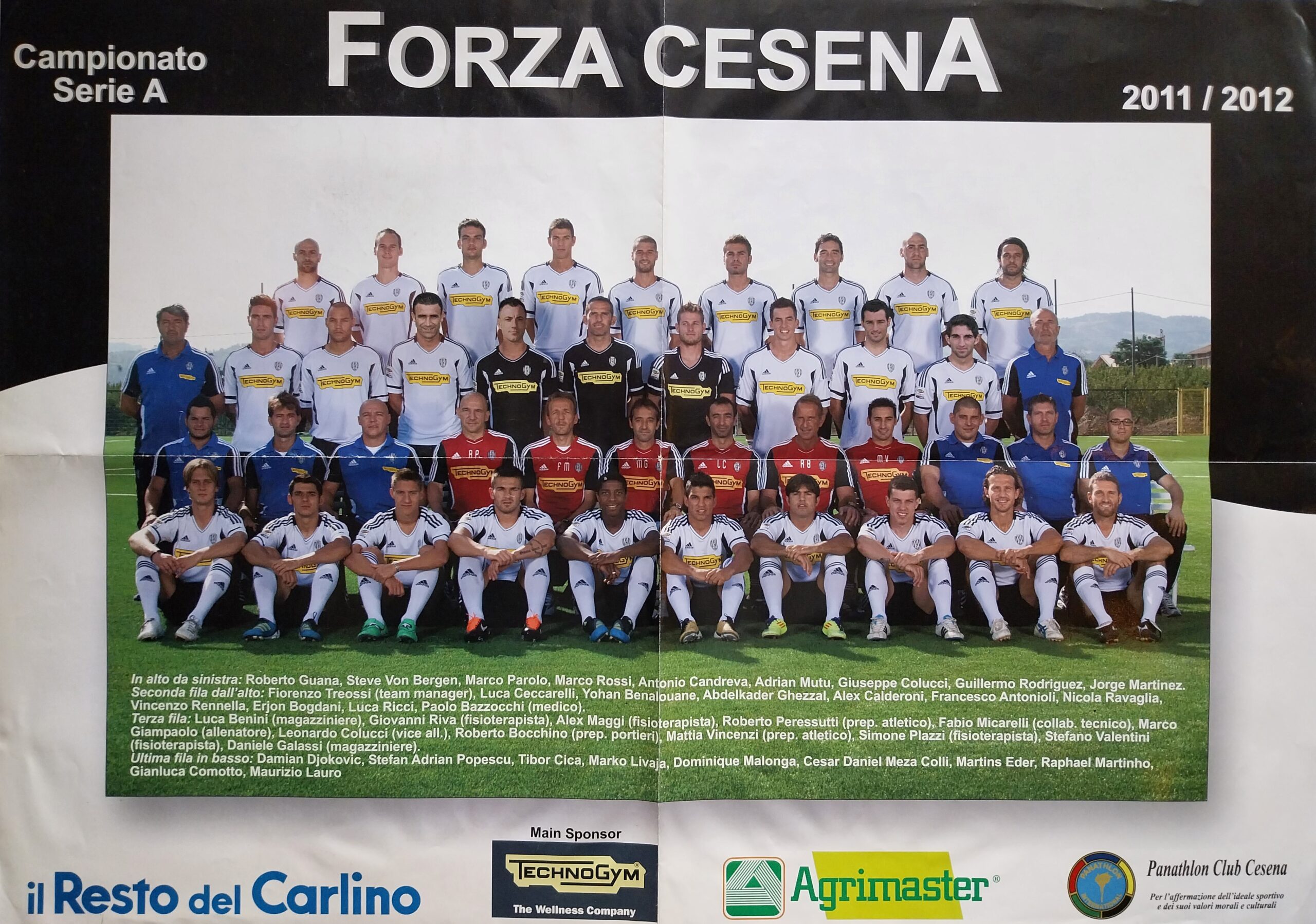 Poster rosa Cesena 2011-12 Il Resto del Carlino