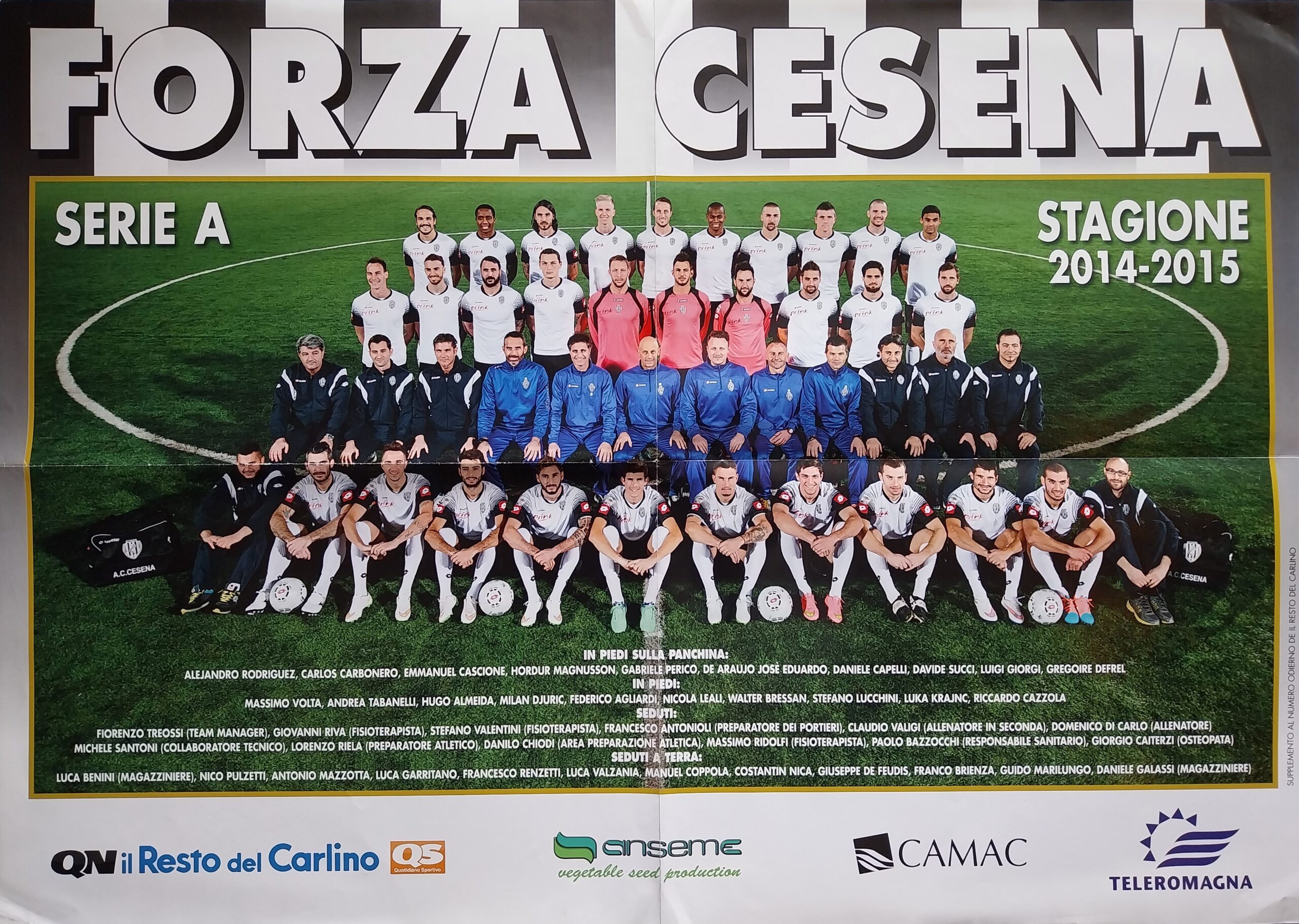 Poster rosa Cesena 2014-15 Il Resto del Carlino