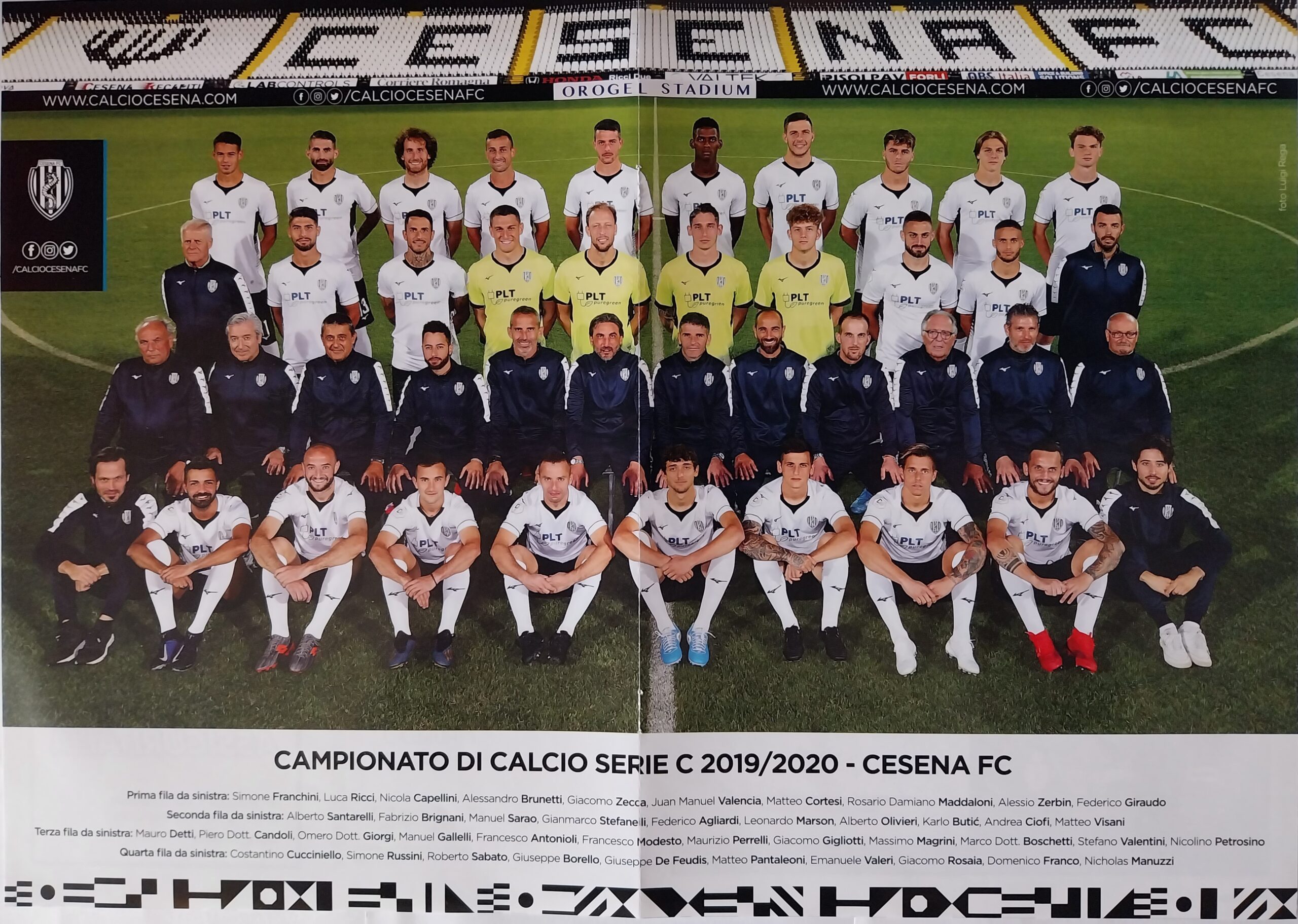 Poster rosa Cesena 2019-20 Cesena FC Magazine