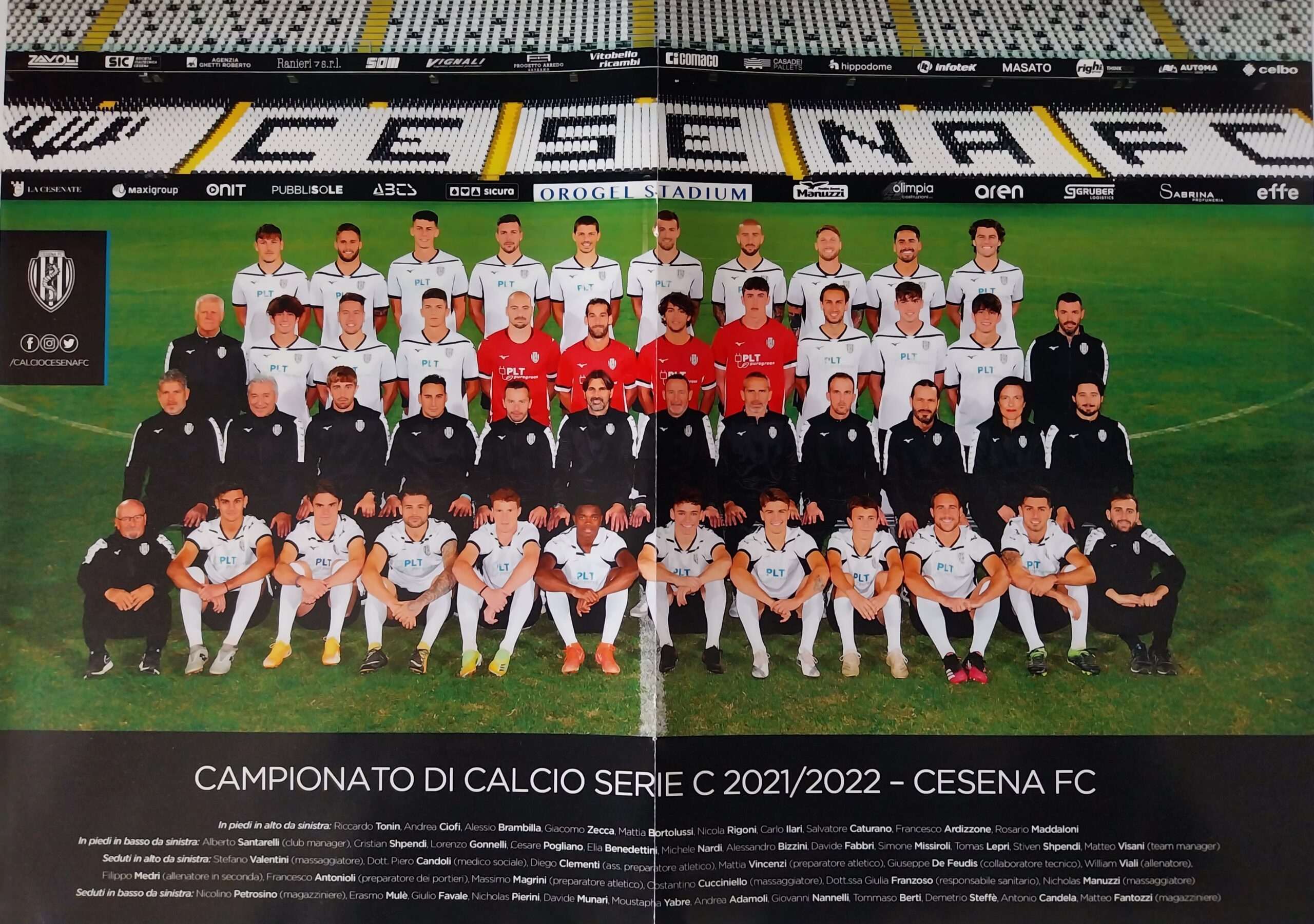 Poster rosa Cesena 2021-22 Cesena FC Magazine