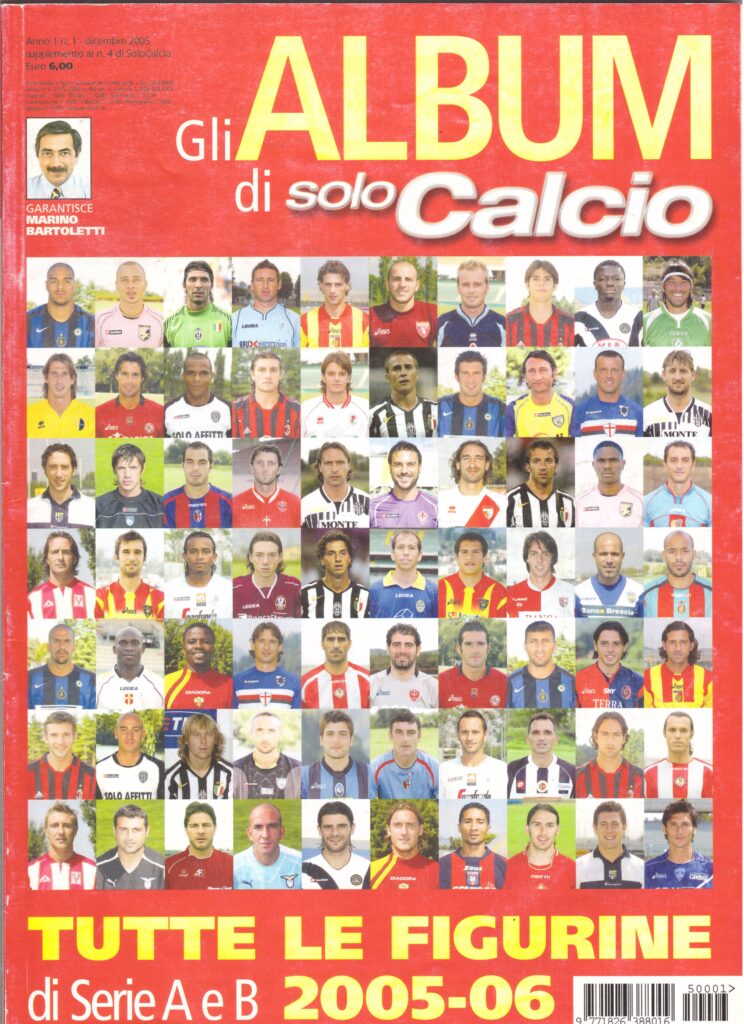 SoloCalcio, dicembre 2005, n. 4, copertina, album 2005-06