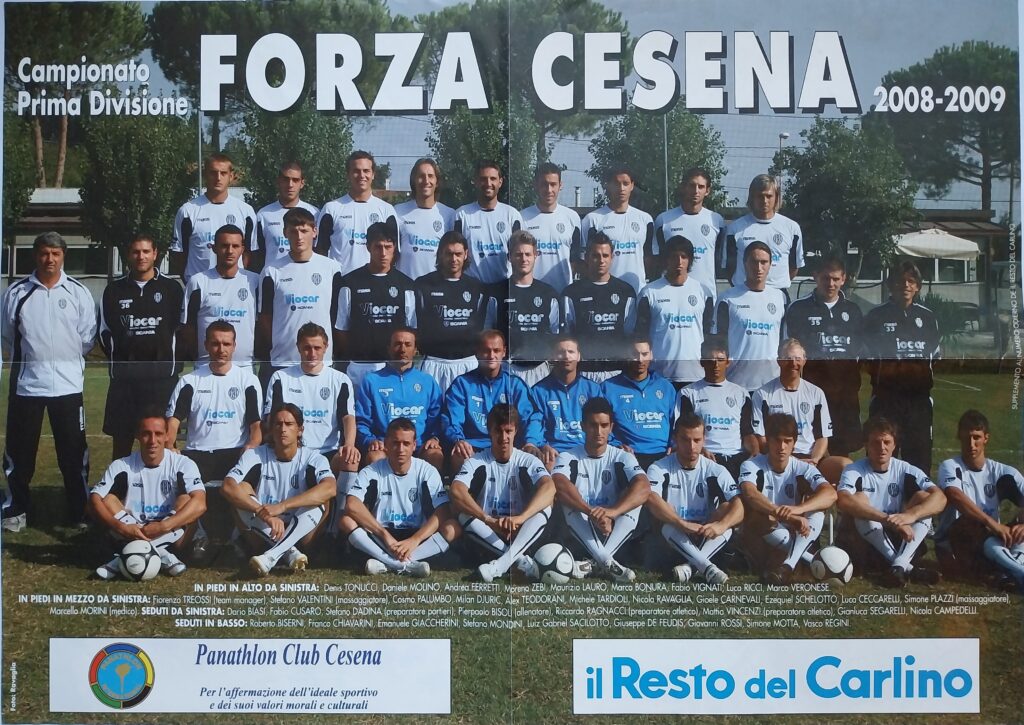 poster rosa Cesena 2008-09 Il Resto del Carlino