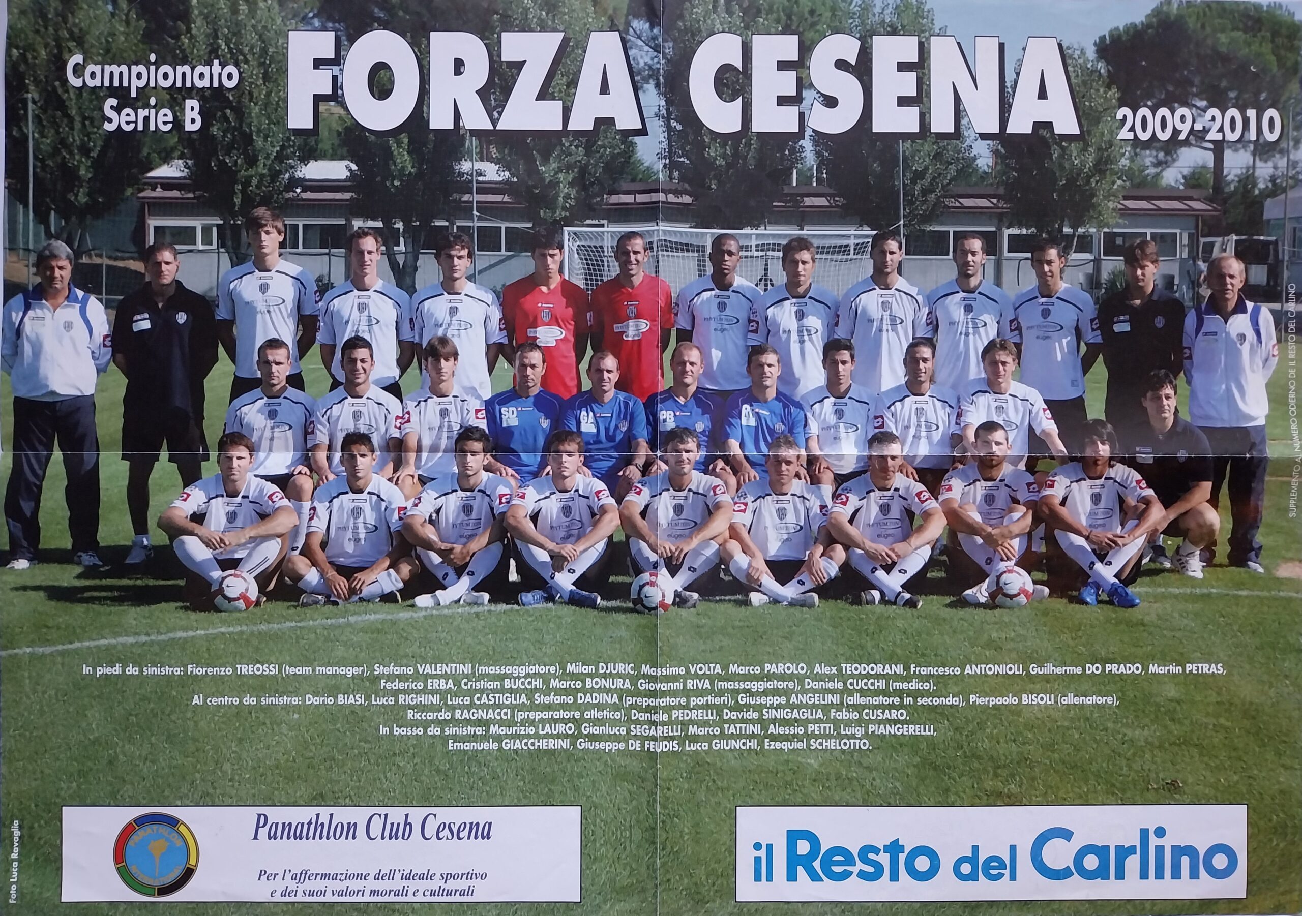 poster rosa Cesena 2009-10 Il Resto del Carlino