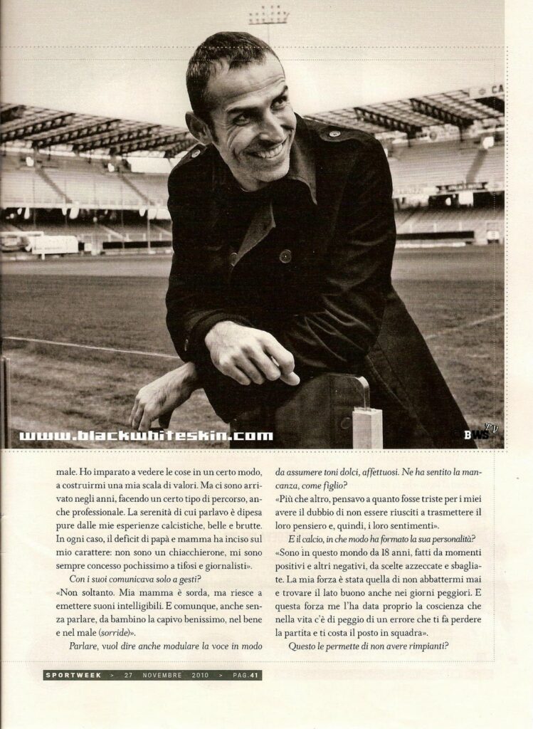 Sportweek 27 novembre 2010, p. 41, articolo Antonioli 2010-11