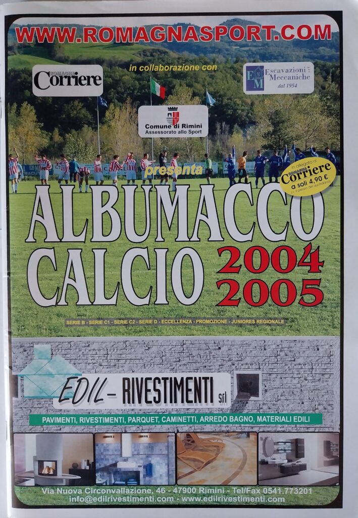 Albumacco Calcio 2004-05, copertina