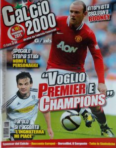 Calcio2000 novembre 2011, n. 167, copertina 2011-12 con Parolo