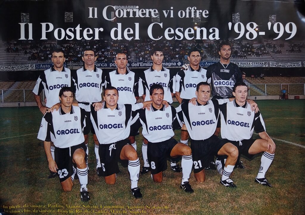 Poster formazione Cesena 1998-99 Corriere Romagna